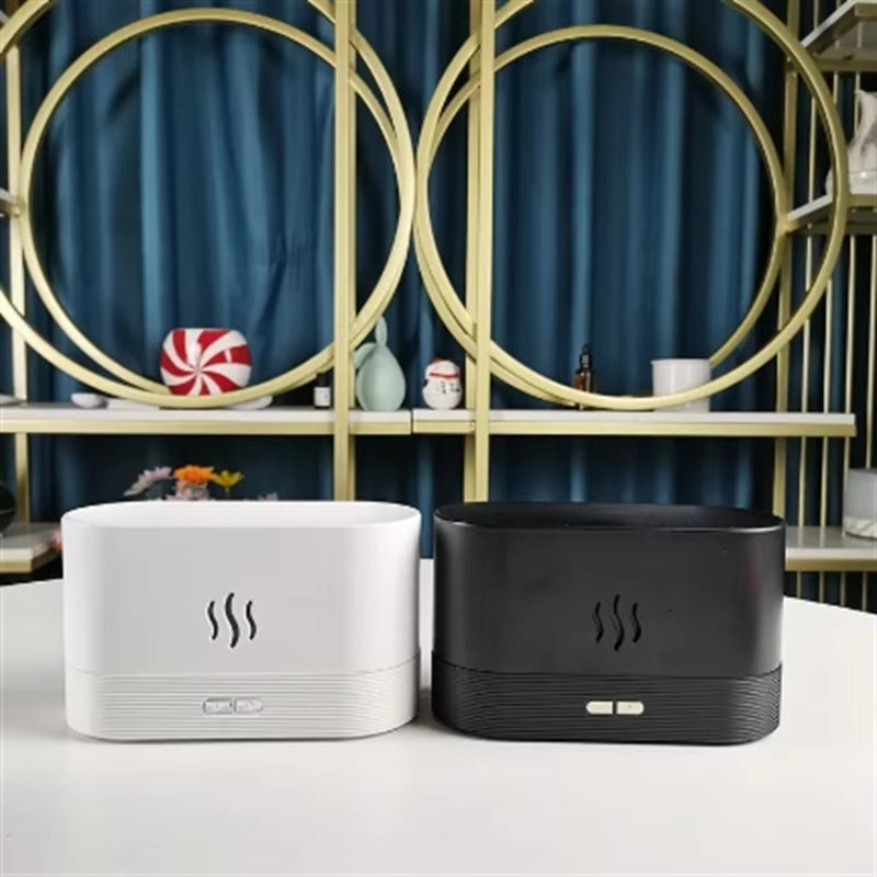 Kinscoter Flameglow™ Aroma Diffuser – Ultrasonic Cool Mist Humidifier & Essential Oil Lamp in One
